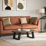 vidaXL U-vorm Salontafelpoten (2 st) - Zwart Staal - 47% Korting!