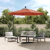 vidaXL Vervangingsdoek Zweefparasol 350cm Terracotta - 64% Korting!