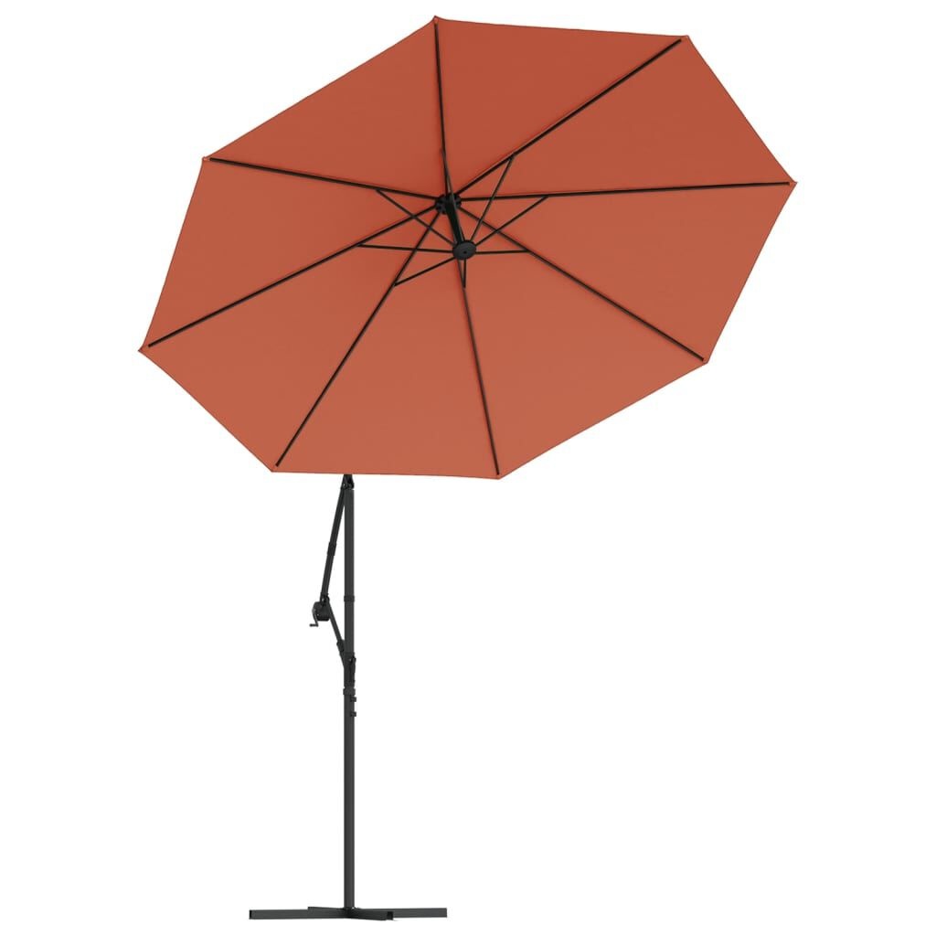 vidaXL Vervangingsdoek Zweefparasol 350cm Terracotta - 64% Korting!