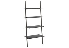 VidaXL Ladderrek Zwart - 64x34x150,5 cm | -43%