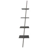 VidaXL Ladderrek Zwart - 64x34x150,5 cm | -43%