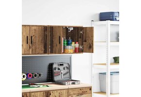 vidaXL Garage Wandkast Oud Hout - 85% Korting!