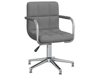 vidaXL Kantoorstoel Draaibaar Stof Lichtgrijs - 47% Korting!