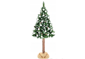 Kunstkerstboom 160cm met Sneeuw & Dennenappels - 53% Korting!