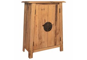 vidaXL Badkamerkastje 59x32x80 cm Grenenhout - 35% Korting