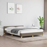 vidaXL Bedframe Taupe 140x190 cm - 55% Korting!