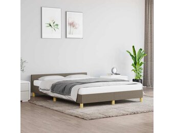 vidaXL Bedframe Taupe 140x190 cm - 55% Korting!