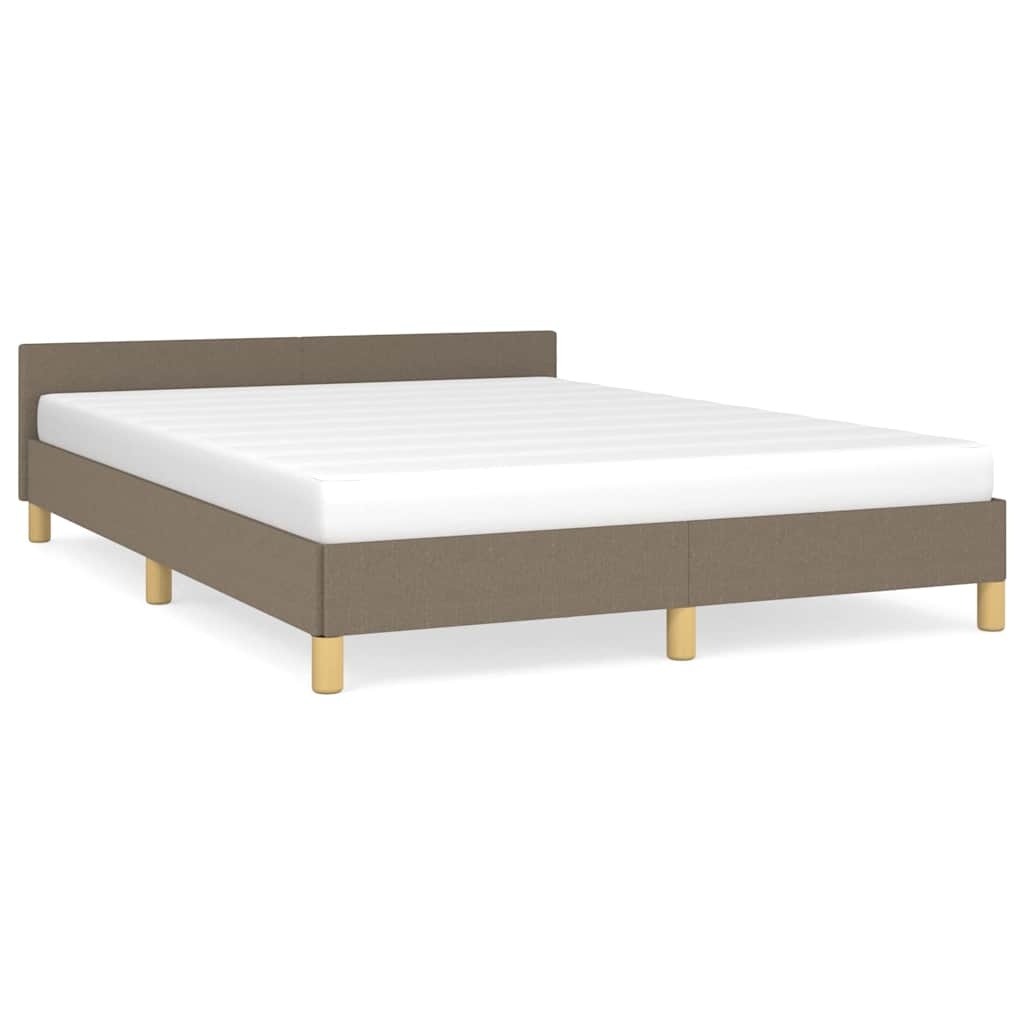 vidaXL Bedframe Taupe 140x190 cm - 55% Korting!