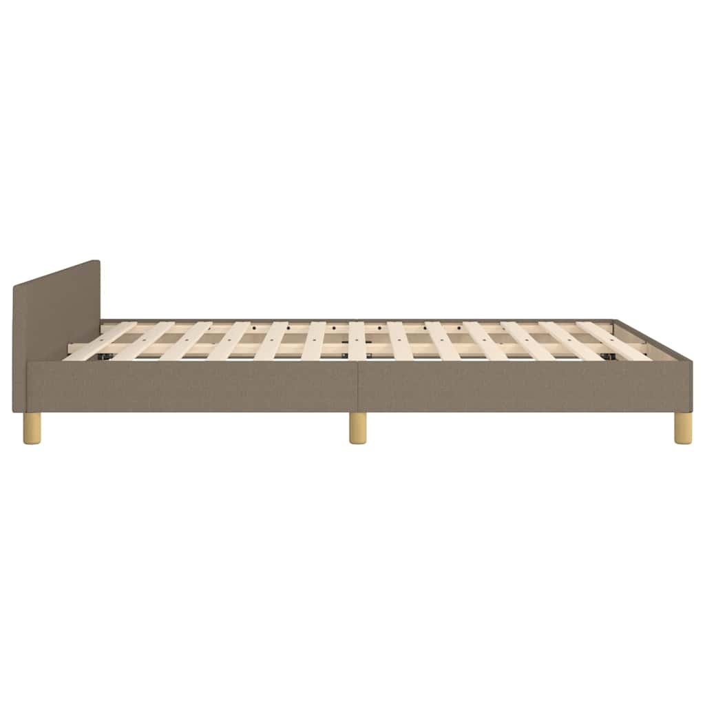 vidaXL Bedframe Taupe 140x190 cm - 55% Korting!