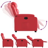 vidaXL Fauteuil Kunstleer Rood - 55% Korting!