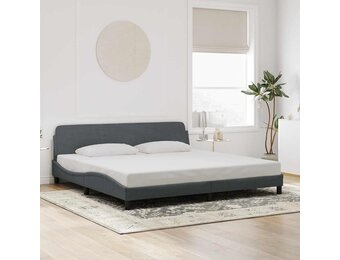 vidaXL Bedframe 200x200cm Fluweel Donkergrijs | 35% Korting