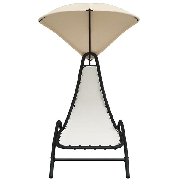 VidaXL Ligbed met Luifel Crème - 54% Korting!