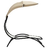 VidaXL Ligbed met Luifel Crème - 54% Korting!