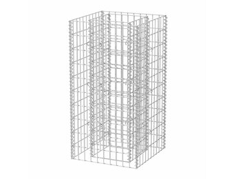 vidaXL Gabion plantenbak verhoogd 50x50x100 cm staal