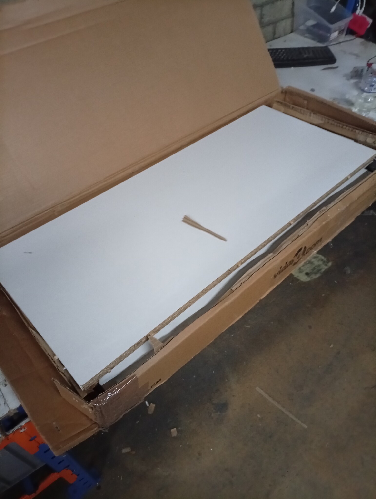 vidaXL Bartafel met rekken 95x47x103,5 cm Wit - 64% Korting!