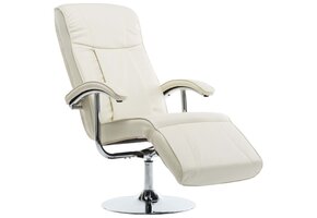 vidaXL TV Fauteuil Kunstleer Crème - 41% Korting