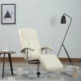 vidaXL TV Fauteuil Kunstleer Crème - 41% Korting