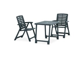VidaXL Bistroset Kunststof Groen - 43% Korting!
