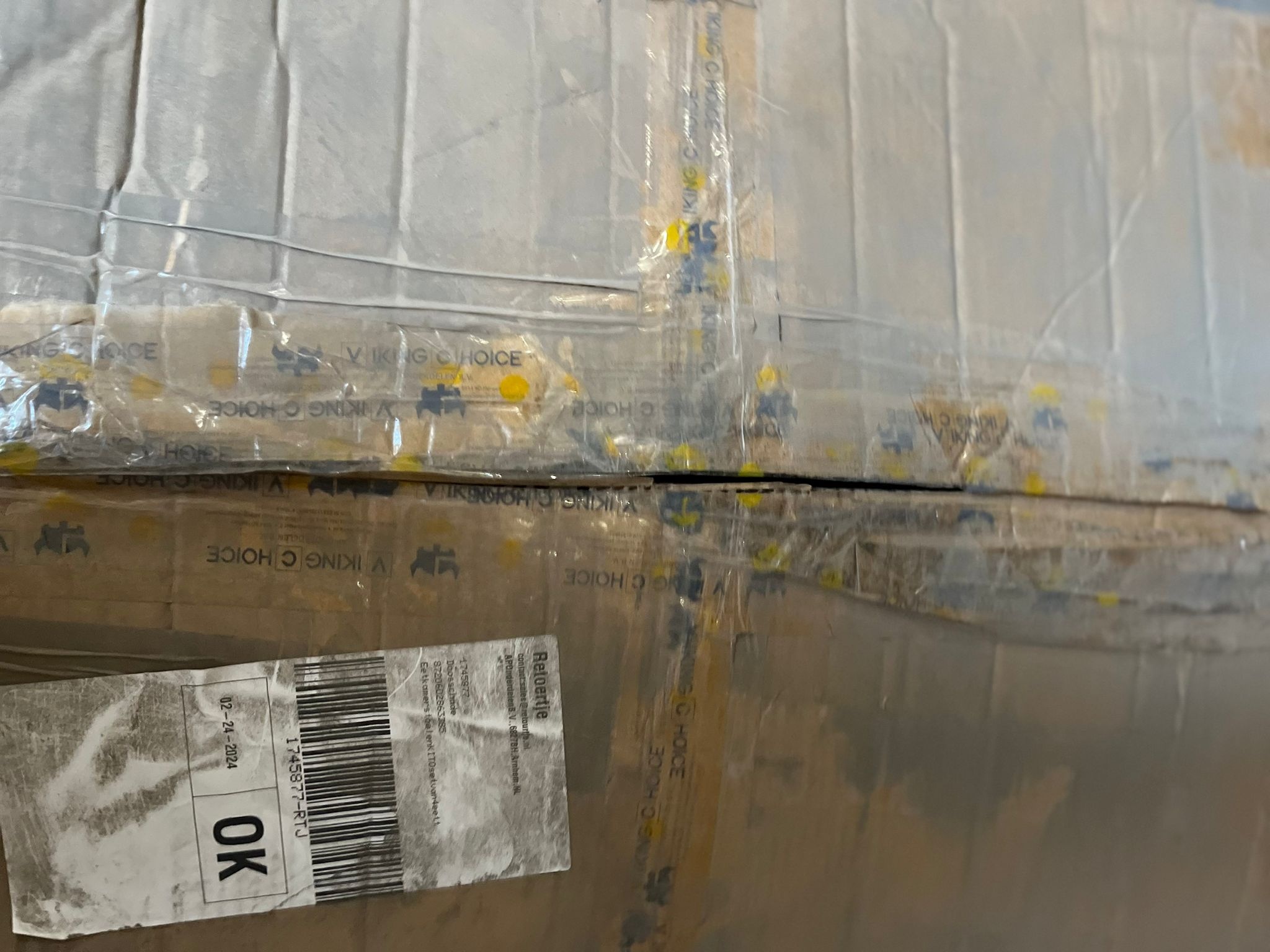 Velvet eetkamerstoelen LAGO - Set van 2 - Grijs - 46% Korting