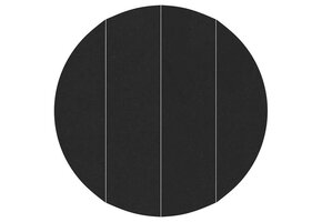 vidaXL Zwembad Grondzeil Zwart Ø 458 cm Polyester Geotextiel