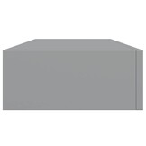 vidaXL Wandschap met Lade - Grijs (60x23.5x10cm) - 54% Korting