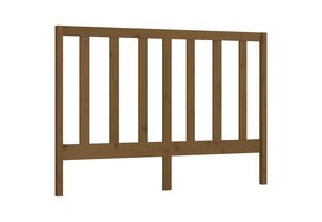 vidaXL Hoofdbord 126x4x100 cm massief grenenhout honingbruin