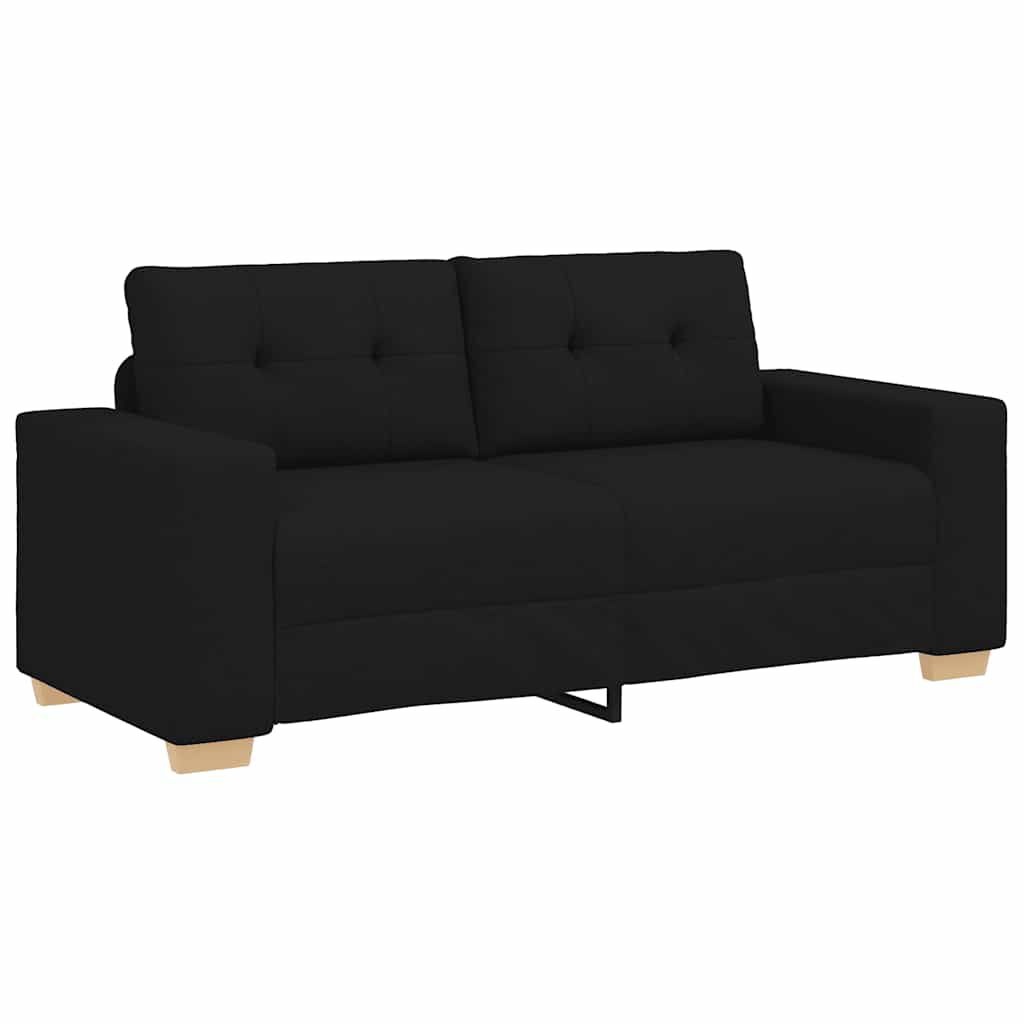 vidaXL Loveseat Bank Zwart Stof (140cm) - 37% Korting!