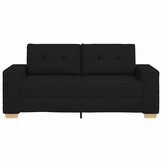 vidaXL Loveseat Bank Zwart Stof (140cm) - 37% Korting!