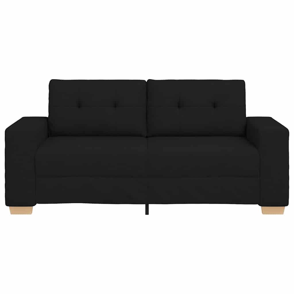 vidaXL Loveseat Bank Zwart Stof (140cm) - 37% Korting!