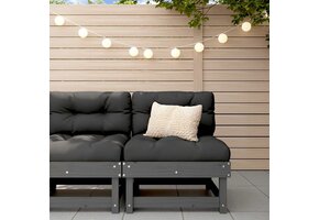 vidaXL Middenbank Grenenhout Grijs - 57% Korting!