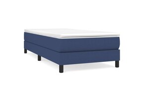 vidaXL Bedframe zonder matras 80x200 cm stof blauw