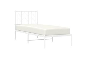 vidaXL Wit Metalen Bedframe 75x190 cm - 41% Korting