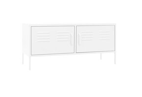 vidaXL Tv-meubel 105x35x50 cm staal wit