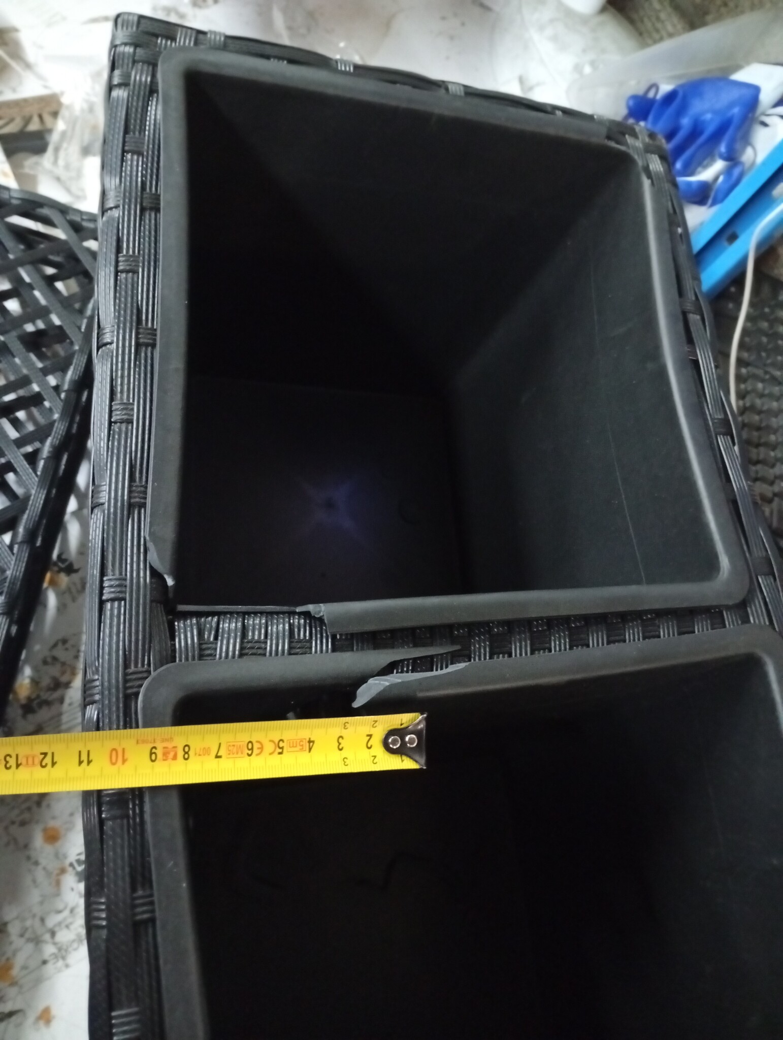 vidaXL Latwerkplantenbak (71% korting!) - Zwart, 58x30x107cm