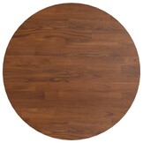 vidaXL Tafelblad Massief Eikenhout Rond Ø40cm Donkerbruin - 47% Korting