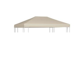 vidaXL Prieeldak Beige 4x3m 310 g/m² - 62% Korting!