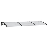 vidaXL Deurluifel Polycarbonaat Zwart 300x100 cm | 42% Korting