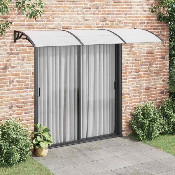 vidaXL Deurluifel Polycarbonaat Zwart 300x100 cm | 42% Korting