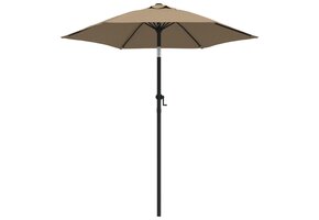 vidaXL Parasol Aluminium Taupe 200x224 cm - 61% Korting