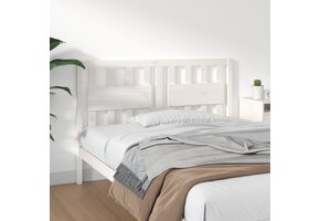 vidaXL Hoofdbord 125,5x4x100 cm massief grenenhout wit