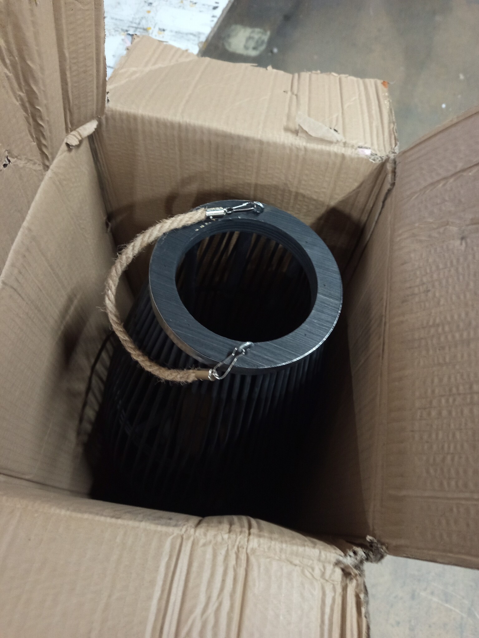 vidaXL Bamboe Lantaarnhouder Hangend - Zwart | 59% Korting