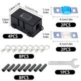 4x MIDI Zekeringhouders + 60A/80A Zekeringen - 74% Korting!