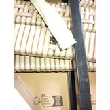 vidaXL Tuintafel Rattan/Glas Beige - 64% Korting