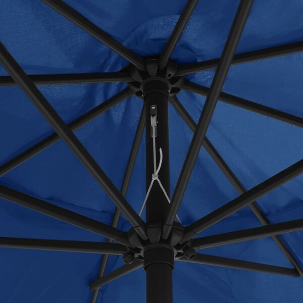 vidaXL Parasol 390 cm Azuurblauw - 65% Korting!