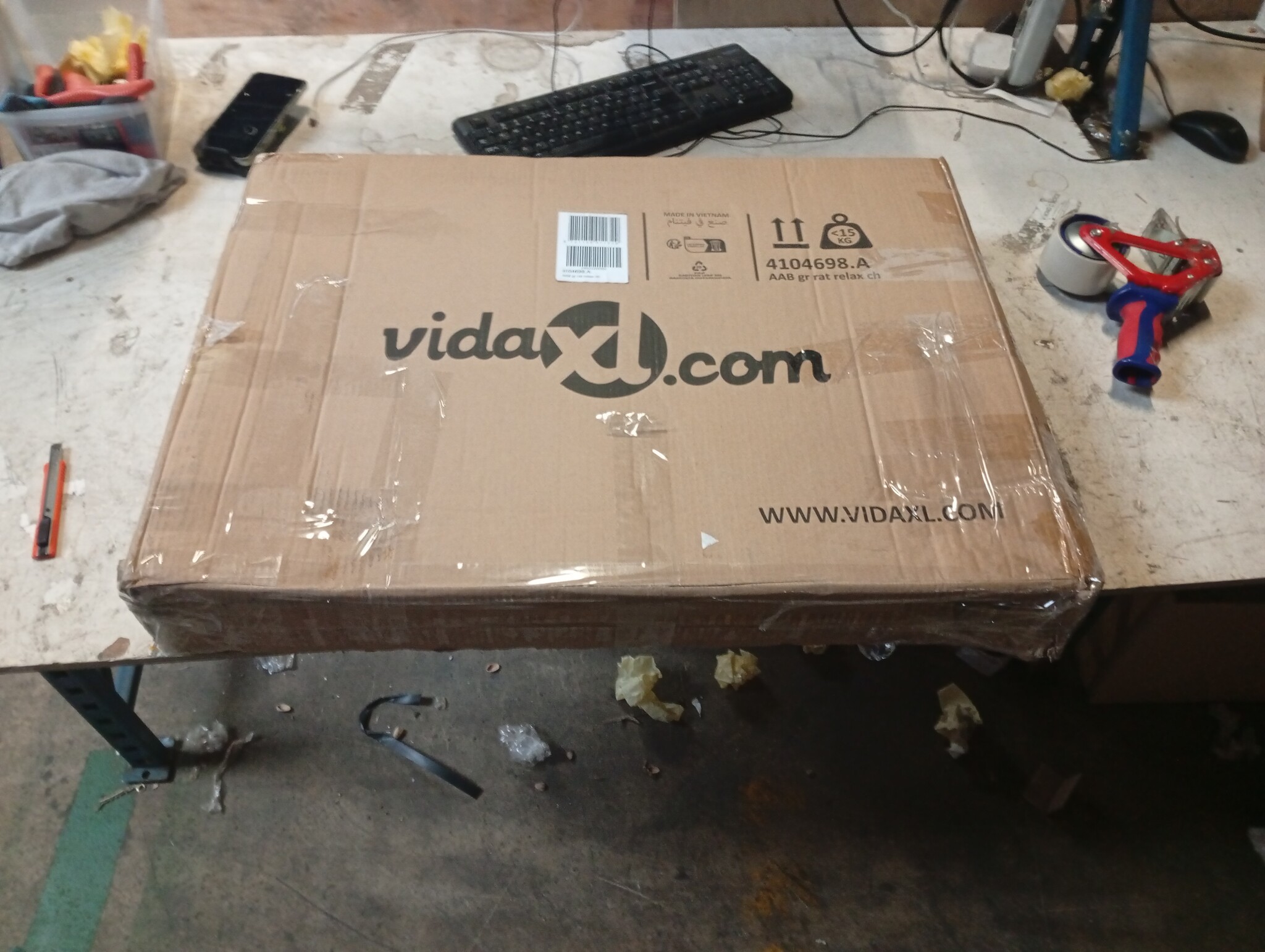 vidaXL Adirondack Tuinstoel | Poly Rattan Grijs | -73%