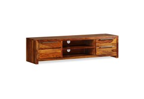 vidaXL TV-meubel 120x30x30 cm massief sheeshamhout