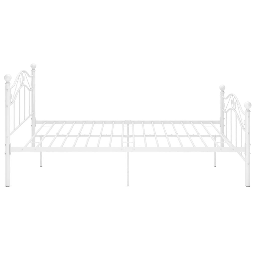 vidaXL Bedframe Metaal Wit 120x200 cm - Nu 34% Korting!