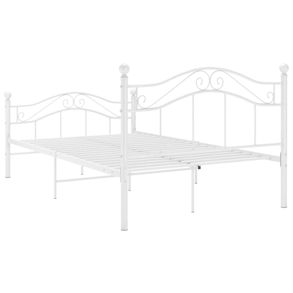 vidaXL Bedframe Metaal Wit 120x200 cm - Nu 34% Korting!