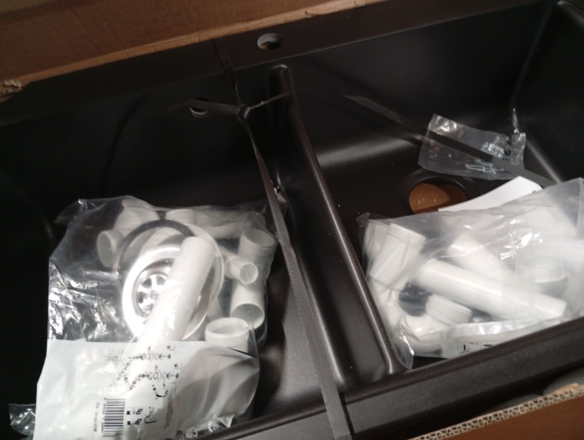 Dubbele Granieten Spoelbak Zwart - 64% Korting!