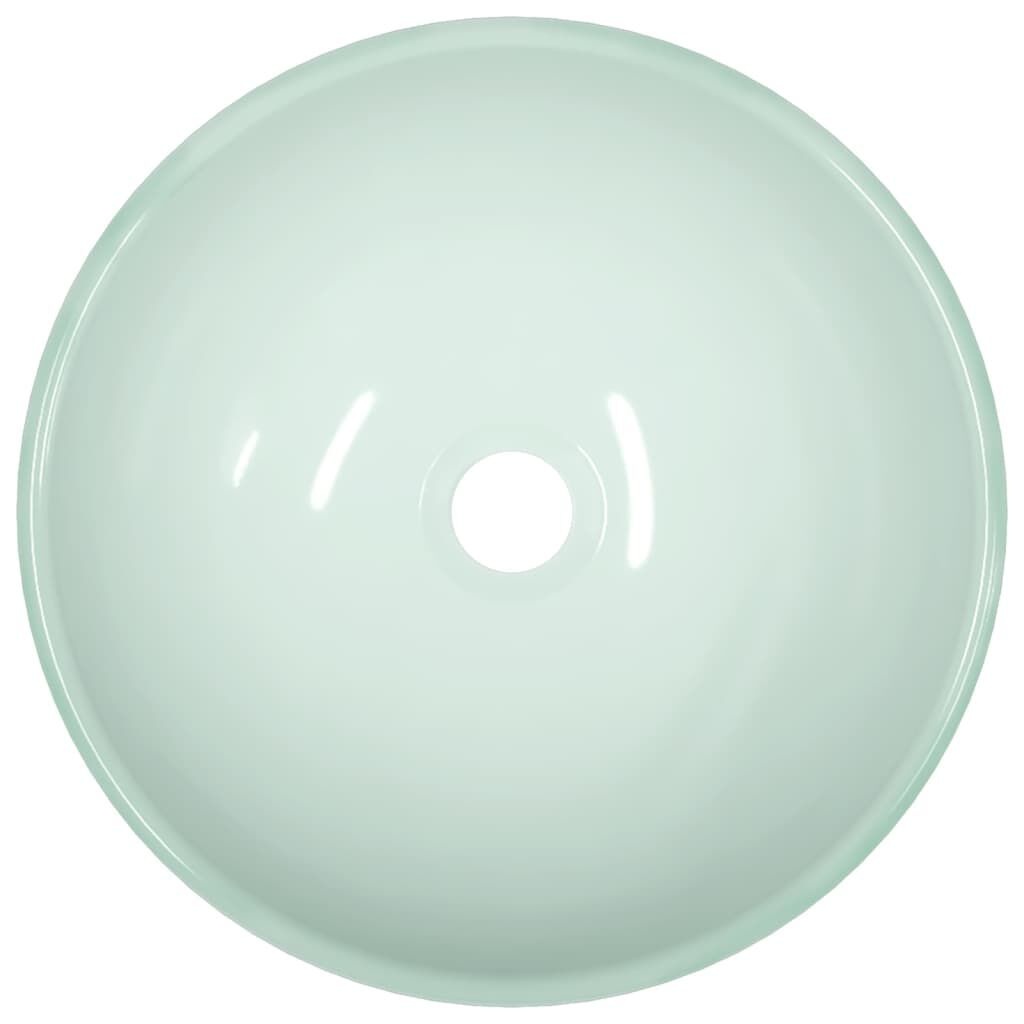 vidaXL Wasbak Gehard Glas Wit 35x12 cm - 54% Korting